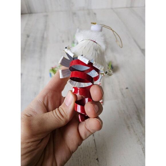 Metal Santa mailbox ornament tree snow globe Xmas set - Picture 3 of 12